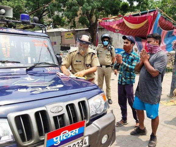 कोविड कर्फ्यू के उल्लंघन करने पर 62 वाहन सीज
