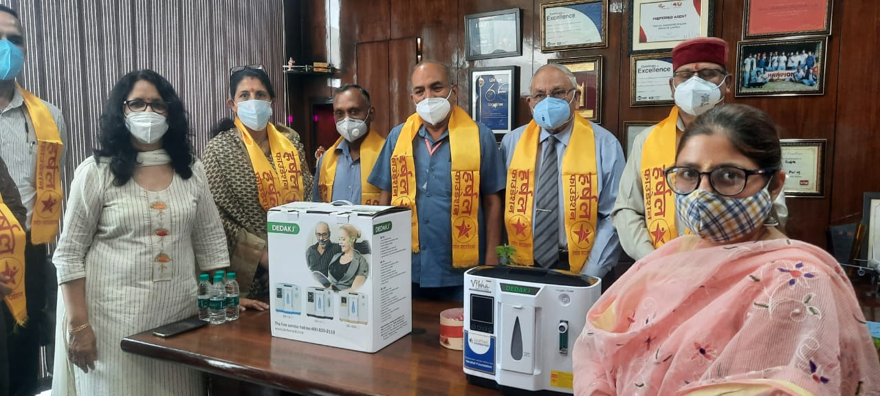 हर्षल फाउंडेशन ने आरम्भ की आॅक्सीजन काॅनसनट्रेर सेवा